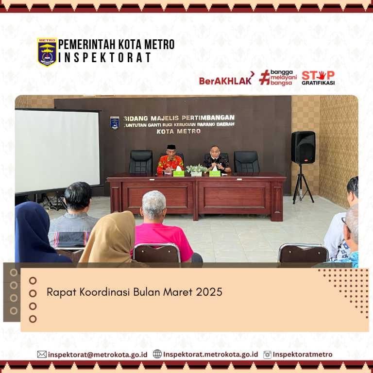 Rapat Koordinasi Bulan Maret 2025