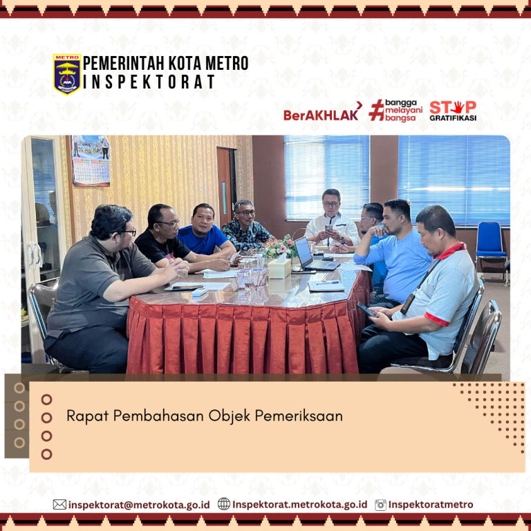 Rapat Pembahasan Objek Pemeriksaan Tahun 2026